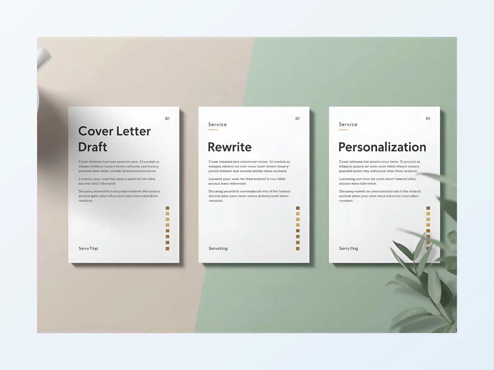 Professional Kenyan cover letter and CV layout on a clean workspace